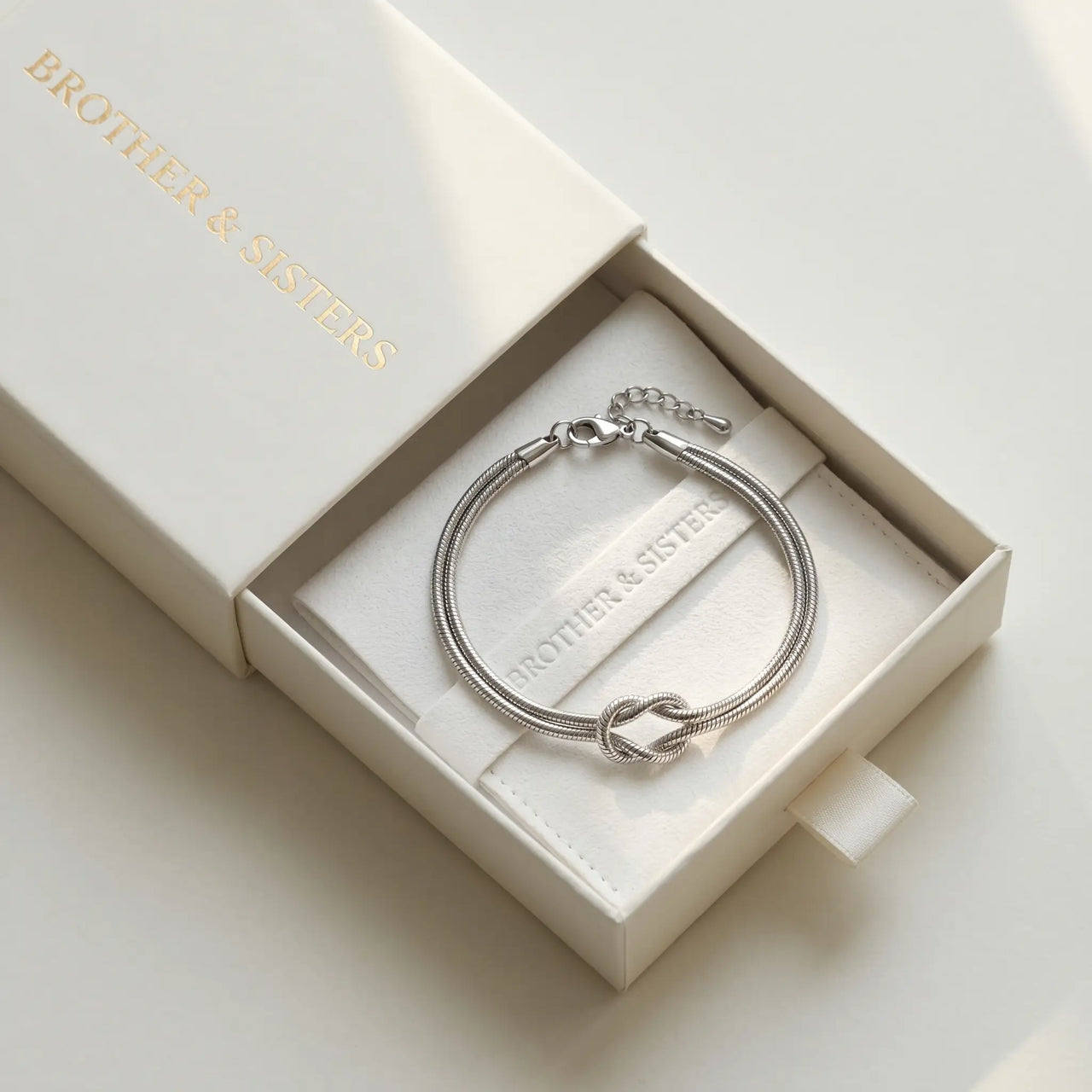 Lane B v3 Knot Couple Bracelet silver gift box ONE bracelet