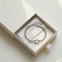 Thumbnail for Lane B v3 Knot Couple Bracelet silver gift box ONE bracelet