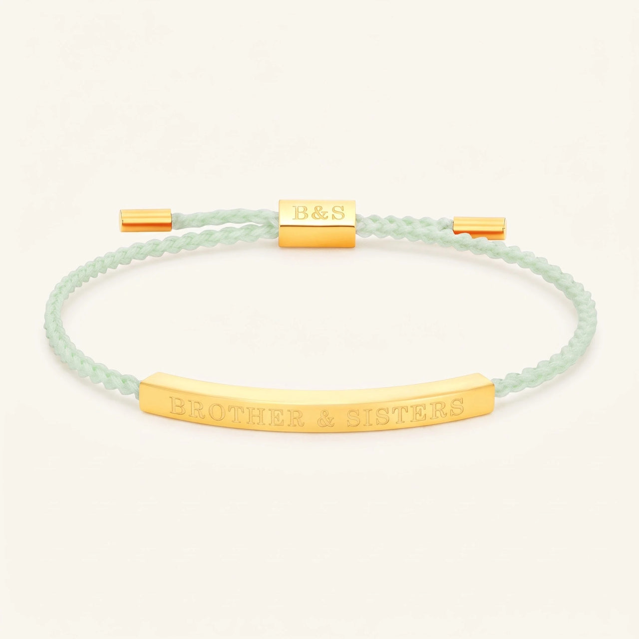 Bracelet vert — photo produit sur fond blanc, or | SKU: lanature-g