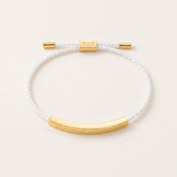 Thumbnail for Witte armband — productfoto op witte achtergrond, goud | SKU: laperle-g