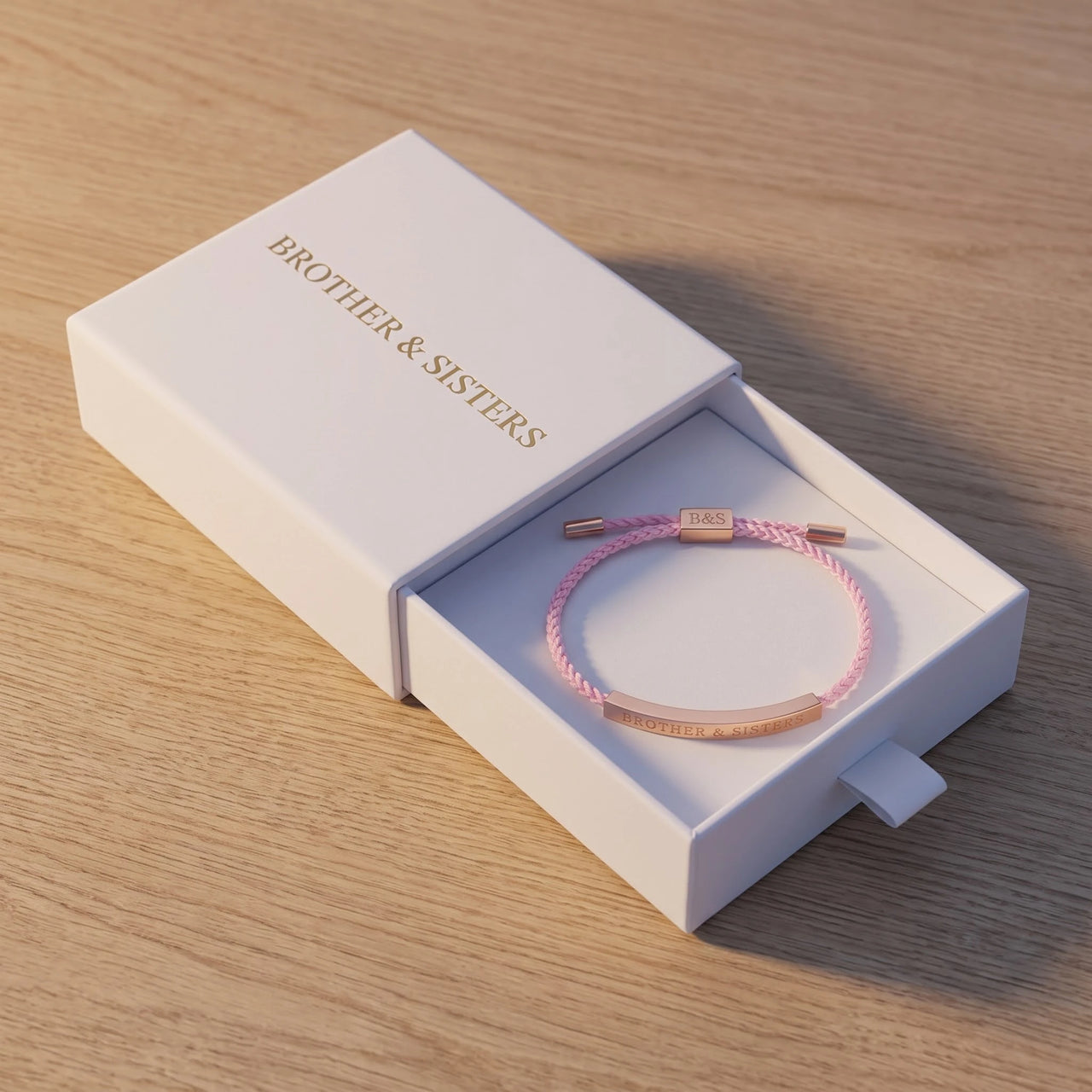Vriendschapsarmbandjes — in de cadeaudoos, rosé goud | SKU: lecorail-rg