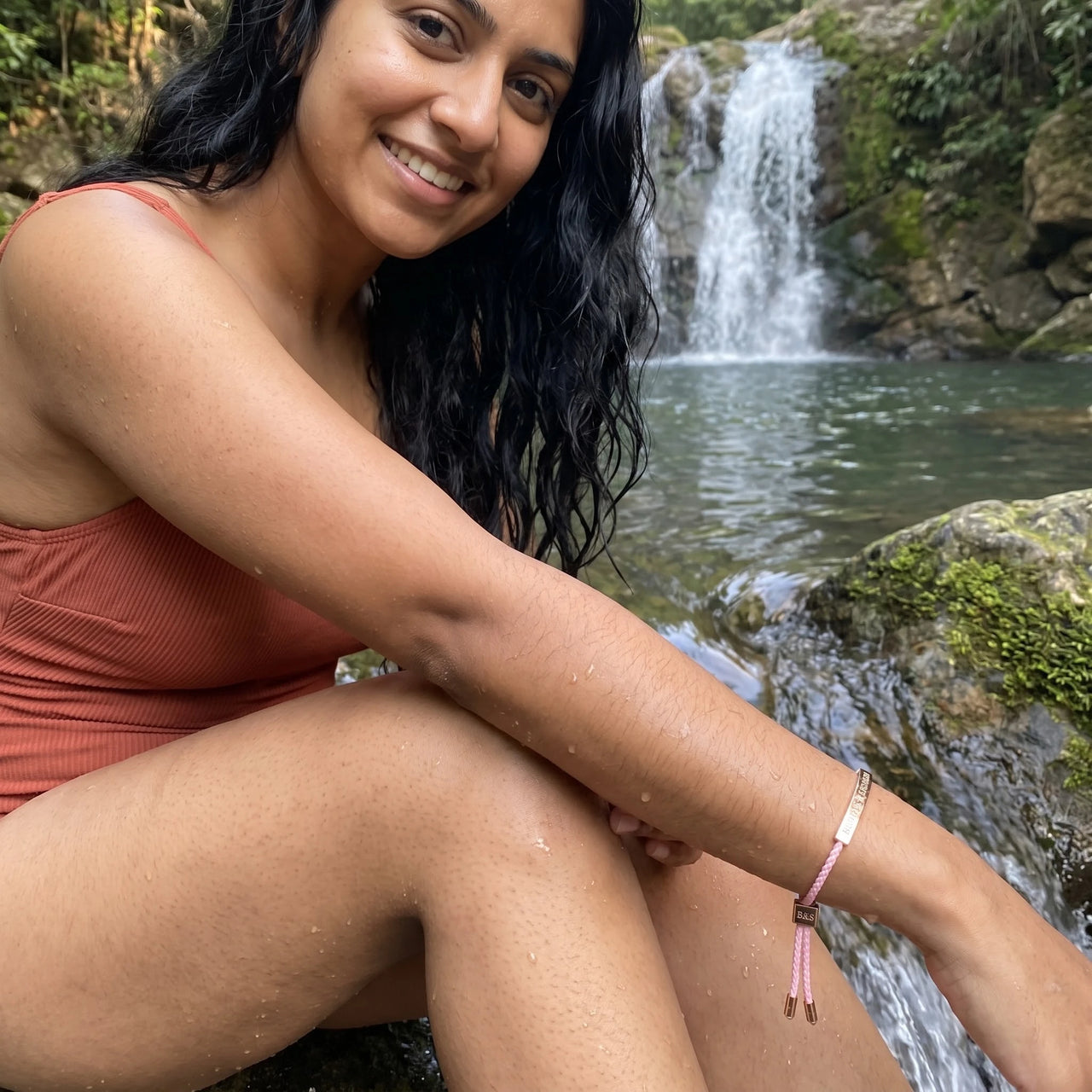 Vriendschapsarmbandjes — gedragen in het water, waterproof, rosé goud | SKU: lecorail-rg