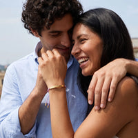 Thumbnail for Bracelet mauve — photo en couple, or | SKU: lemauve-g