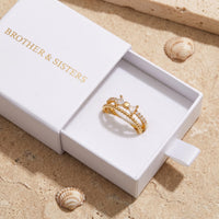 Thumbnail for Bague papillon — dans l'écrin cadeau, or | SKU: lepapillon