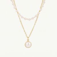 Thumbnail for Collier perles — photo produit sur fond blanc, or | SKU: lepure