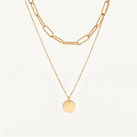 Thumbnail for Munt ketting — productfoto op witte achtergrond, goud | SKU: le-tendance-g
