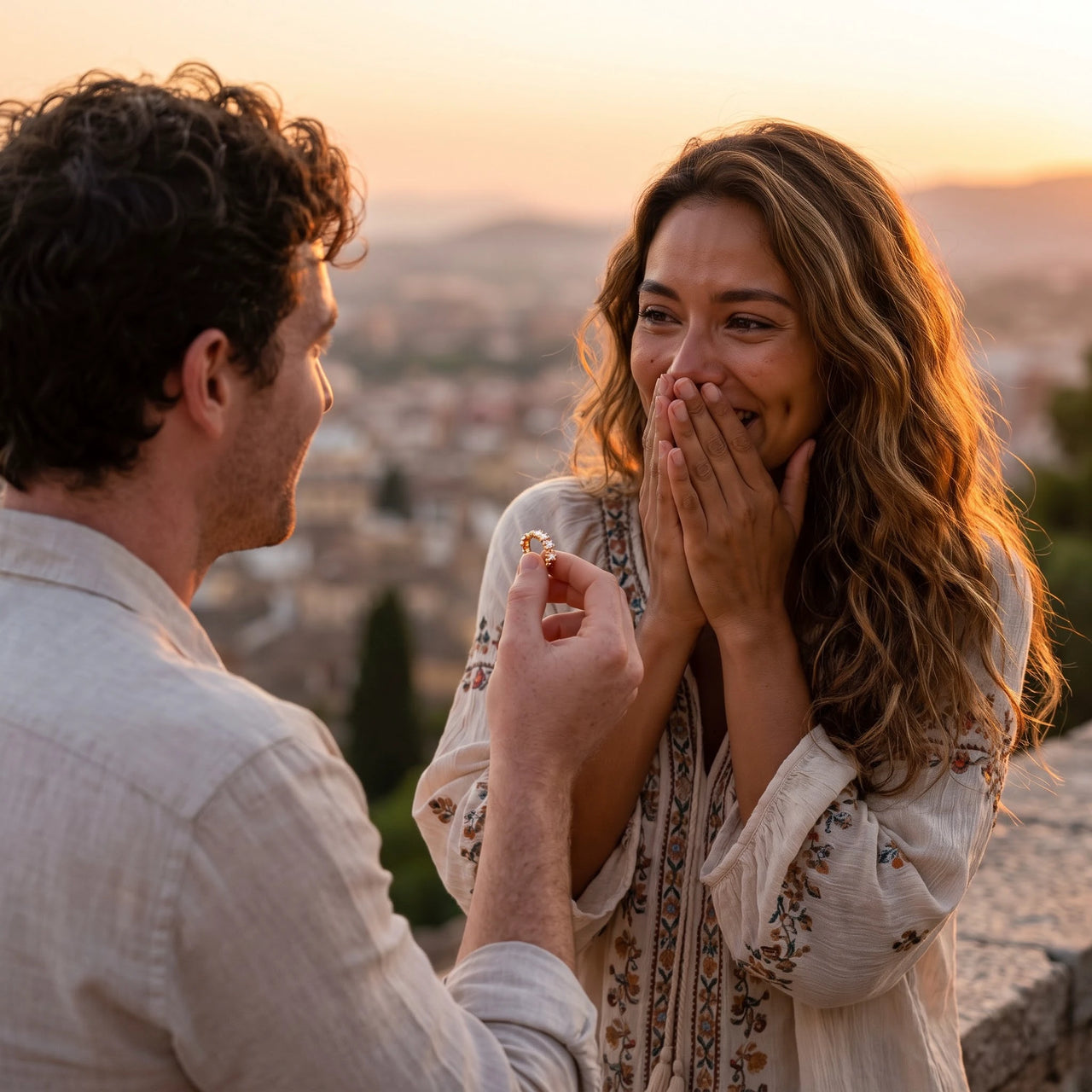 Bague coeur or — une demande en mariage, or | SKU: lescoeurs