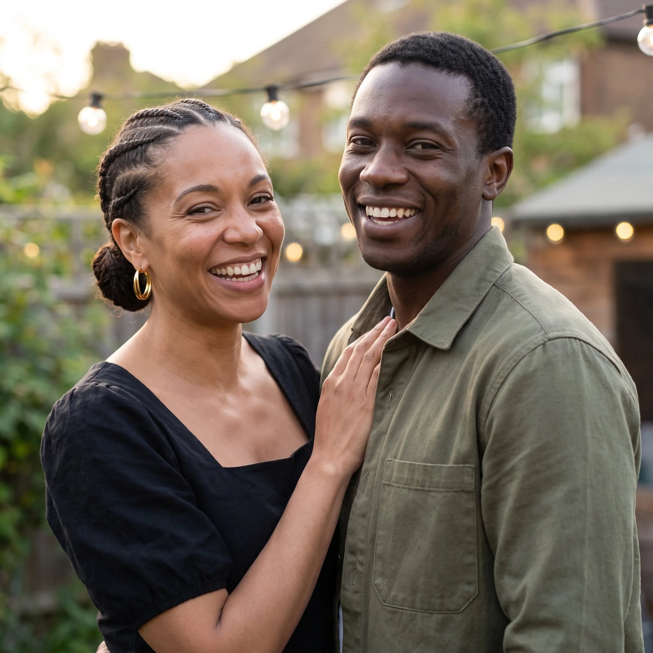 Créoles — photo en couple, or | SKU: lescroisees
