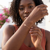 Thumbnail for Armband dames — gedragen in het dagelijks leven, rosé goud | SKU: 11662607-rose-gold