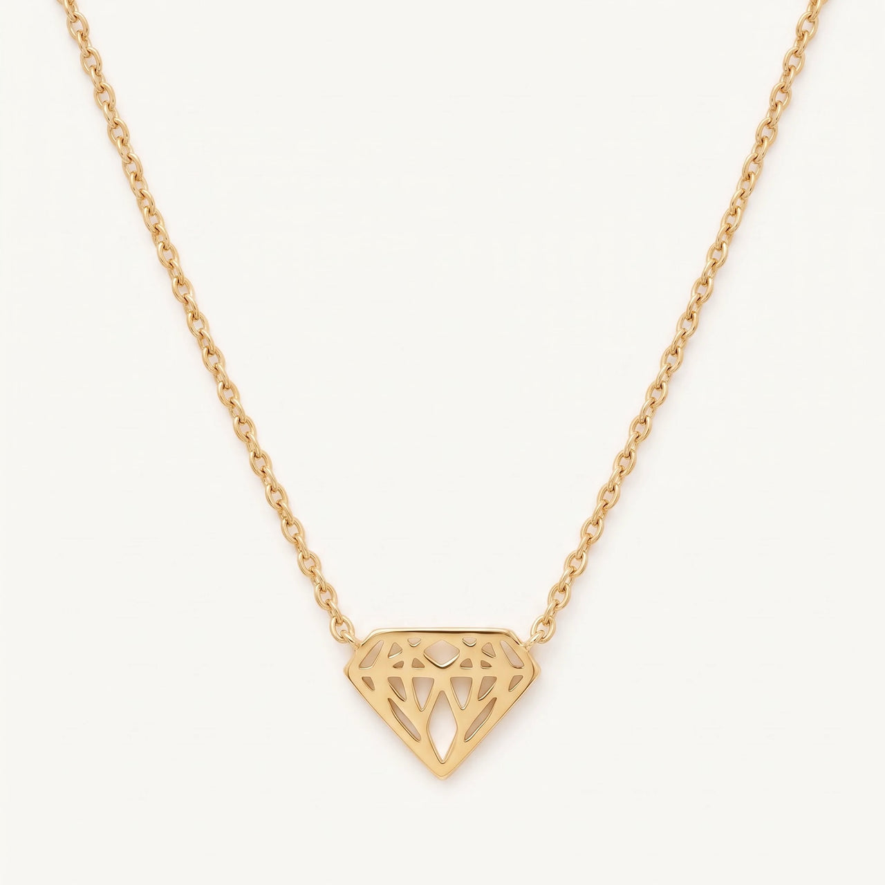 Pendentif géométrique — photo produit sur fond blanc, or | SKU: 12791388-gold