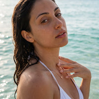 Thumbnail for Collier géométrique — photo portée dans l'eau, waterproof, or rose | SKU: 12791388-rose-gold