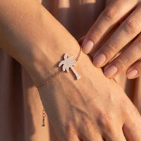 Thumbnail for Schakelarmband — close-up van de details, rosé goud | SKU: 7819407-rose-gold-color