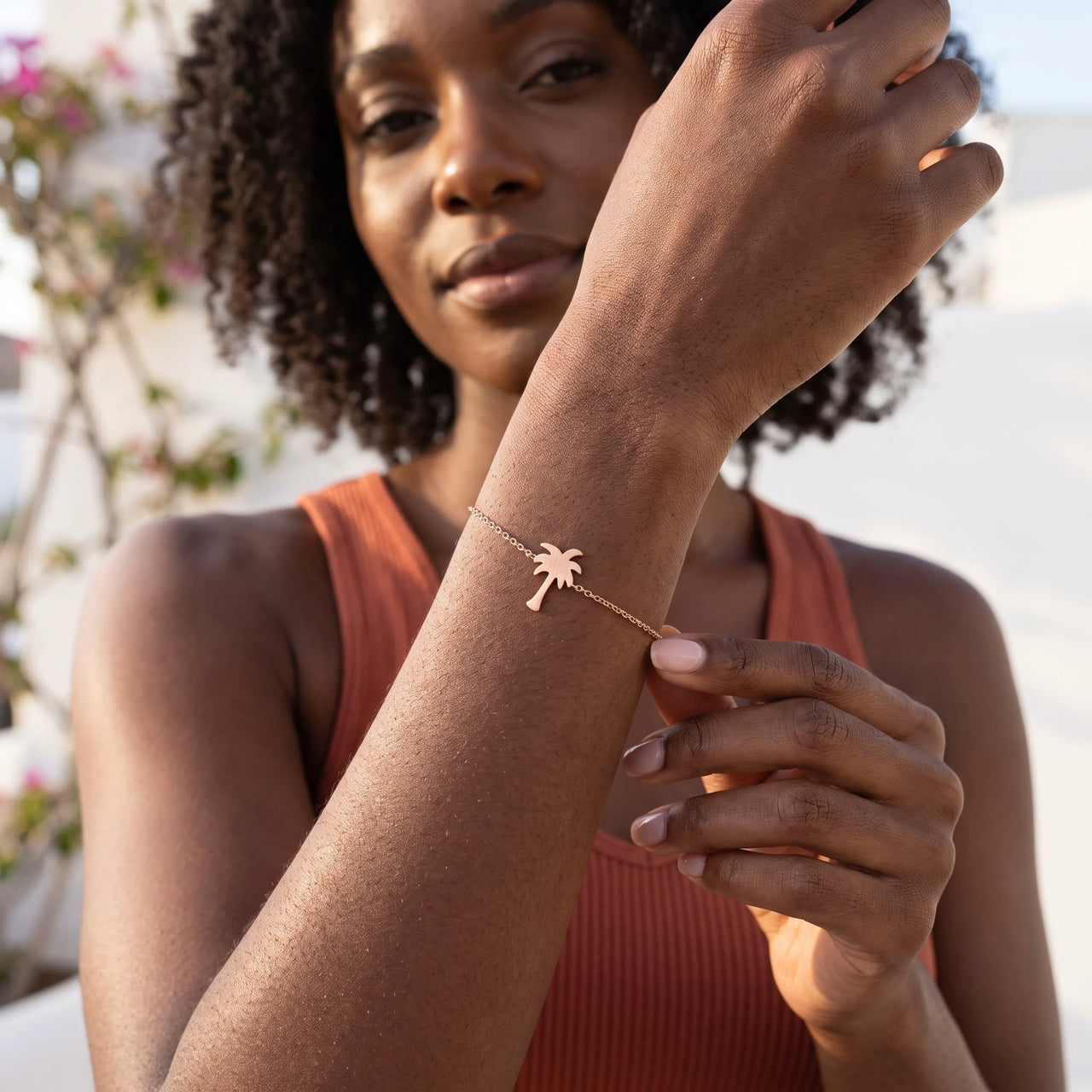 Armband dames — gedragen in het dagelijks leven, rosé goud | SKU: 7819407-rose-gold-color