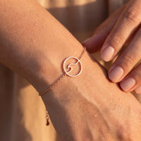 Thumbnail for Surf armband — close-up van de details, rosé goud | SKU: 17429078-rose-gold