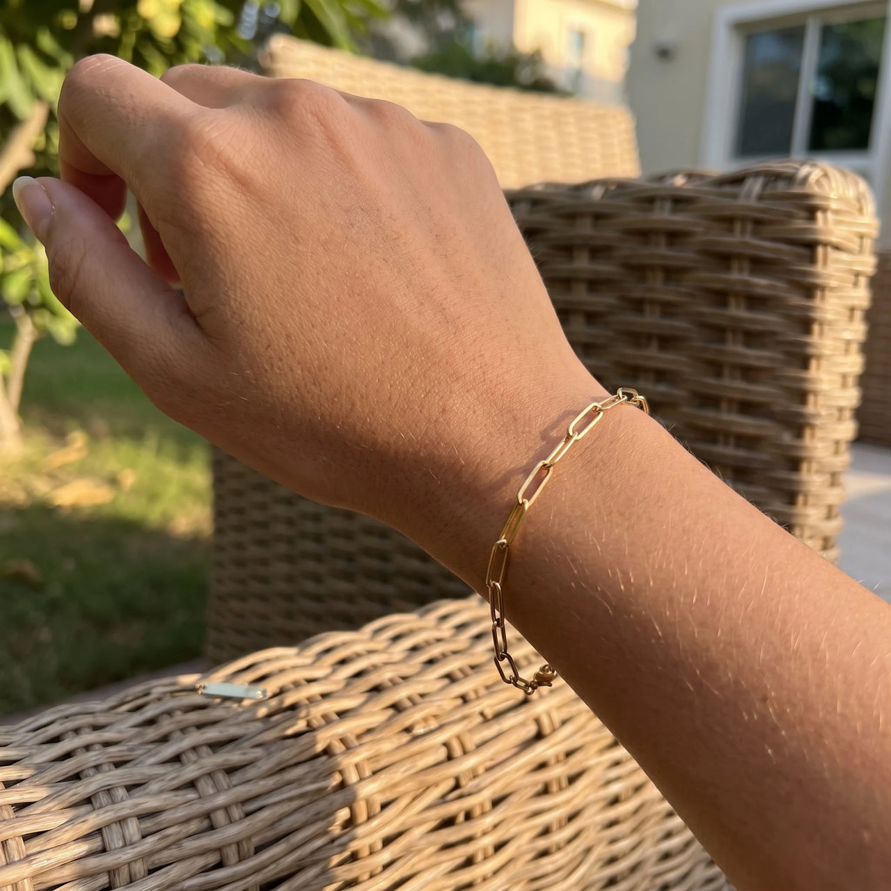 Bracelet maille — photo portée, taille réelle, or | SKU: l-original