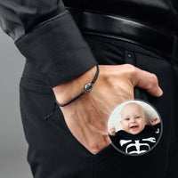 Thumbnail for Classic Photo Bracelet by Brother & Sisters showcasing a customizable photo charm of a baby.