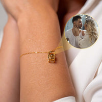 Thumbnail for Memories Photo Bracelet by Brother & Sisters displaying a hidden pendant with a cherished photo projection.