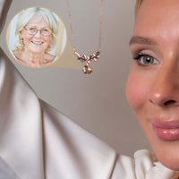 Thumbnail for Nature Photo Necklace displayed as a thoughtful gift with personal photo projection by Brother & Sisters.