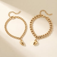 Thumbnail for Magnetic Heart Bond Matching Bracelet Set 2