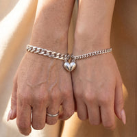 Thumbnail for Magnetic Heart Bond Matching Bracelet Set 13