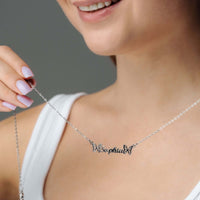 Thumbnail for Butterfly Name Necklace showcasing a personalized design with delicate butterfly accents, by Brother & Sisters.