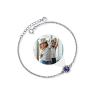 Thumbnail for Photo Personalized Bracelet featuring a photo projection pendant by Brother & Sisters, capturing cherished memories.