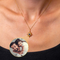 Thumbnail for Protect Photo Necklace by Brother & Sisters featuring a personalized photo and stylish design for cherished memories.