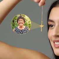 Thumbnail for Elegant Protection Photo Necklace from Brother & Sisters showcasing a cherished photo of a loved one.