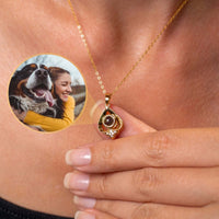 Thumbnail for Reversed Heart Photo Necklace from Brother & Sisters, featuring a customizable pendant showcasing cherished moments.