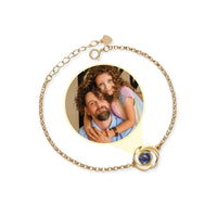 Thumbnail for Rose Photo Bracelet with hidden photo projection, elegant rose design from Brother & Sisters.