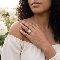 Thumbnail for Silver Circle Ring, silver ring — worn gesture | SKU: 101791-4.5-silver