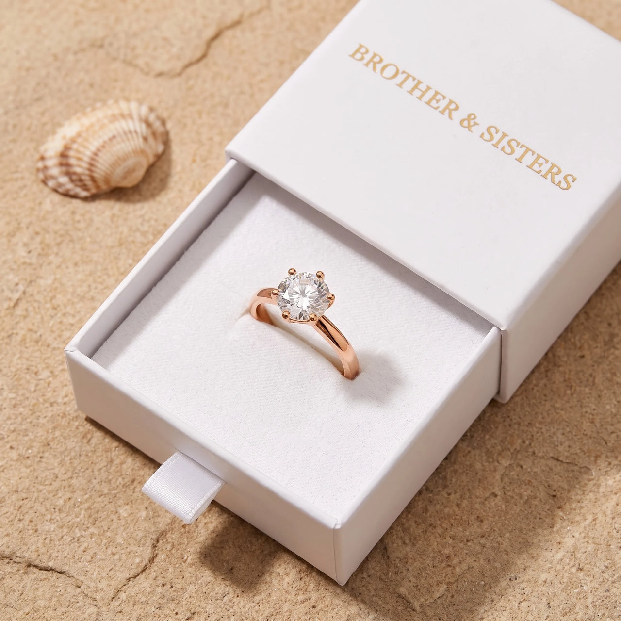 Rose Gold Classic Ring, rose gold ring — gift box | SKU: 33759698-4.5-rose-gold