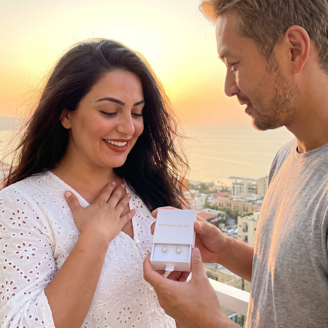 Zirkonia oorbellen — cadeau gegeven, zilver | SKU: 505174