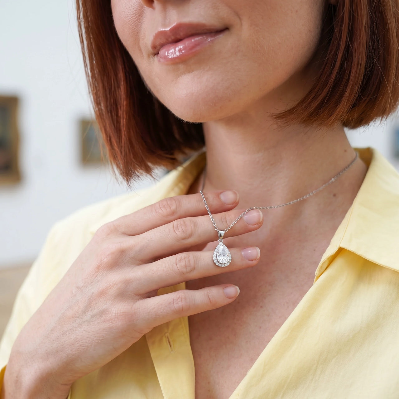 Bruidsketting — gedragen in het dagelijks leven, zilver | SKU: 505415-white