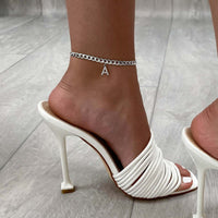 Thumbnail for Silver Initial Anklet - Ankle Bracelet - Anklet for Women - Silver Leg Bracelet Anklet Brother & Sisters
