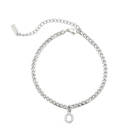 Thumbnail for Silver Initial Anklet - Ankle Bracelet - Anklet for Women - Silver Leg Bracelet Anklet O Brother & Sisters