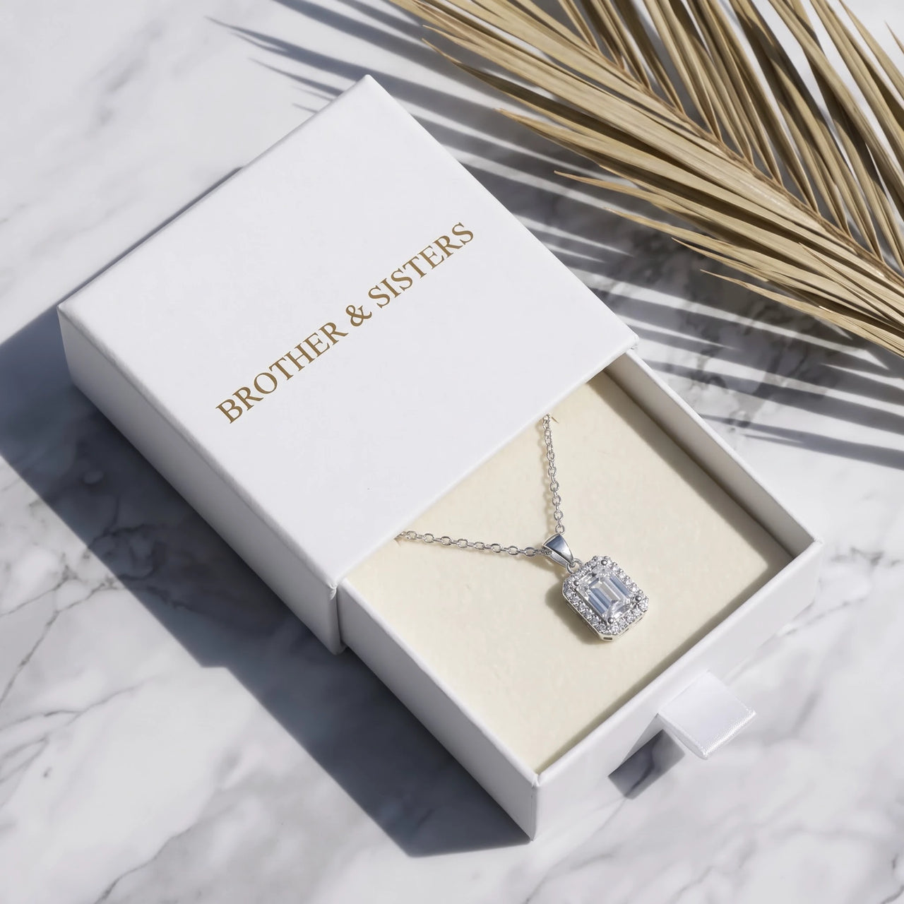 Silver necklace with the Brother & Sisters gift box | SKU: 22559056
