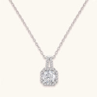 Thumbnail for Silver Square Necklace, silver necklace | SKU: 505762