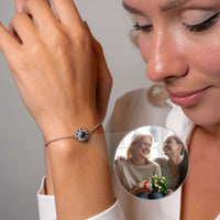 Thumbnail for Sunflower Personalized Photo Bracelet - Personalized Gift for Women - Custom Jewelry for Her - Custom Bracelet Picture - Personalised Photo Gift Bracelet Brother & Sisters