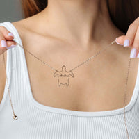 Thumbnail for Turtle Name Necklace showcasing a unique turtle motif and customizable name by Brother & Sisters, perfect for personal style.