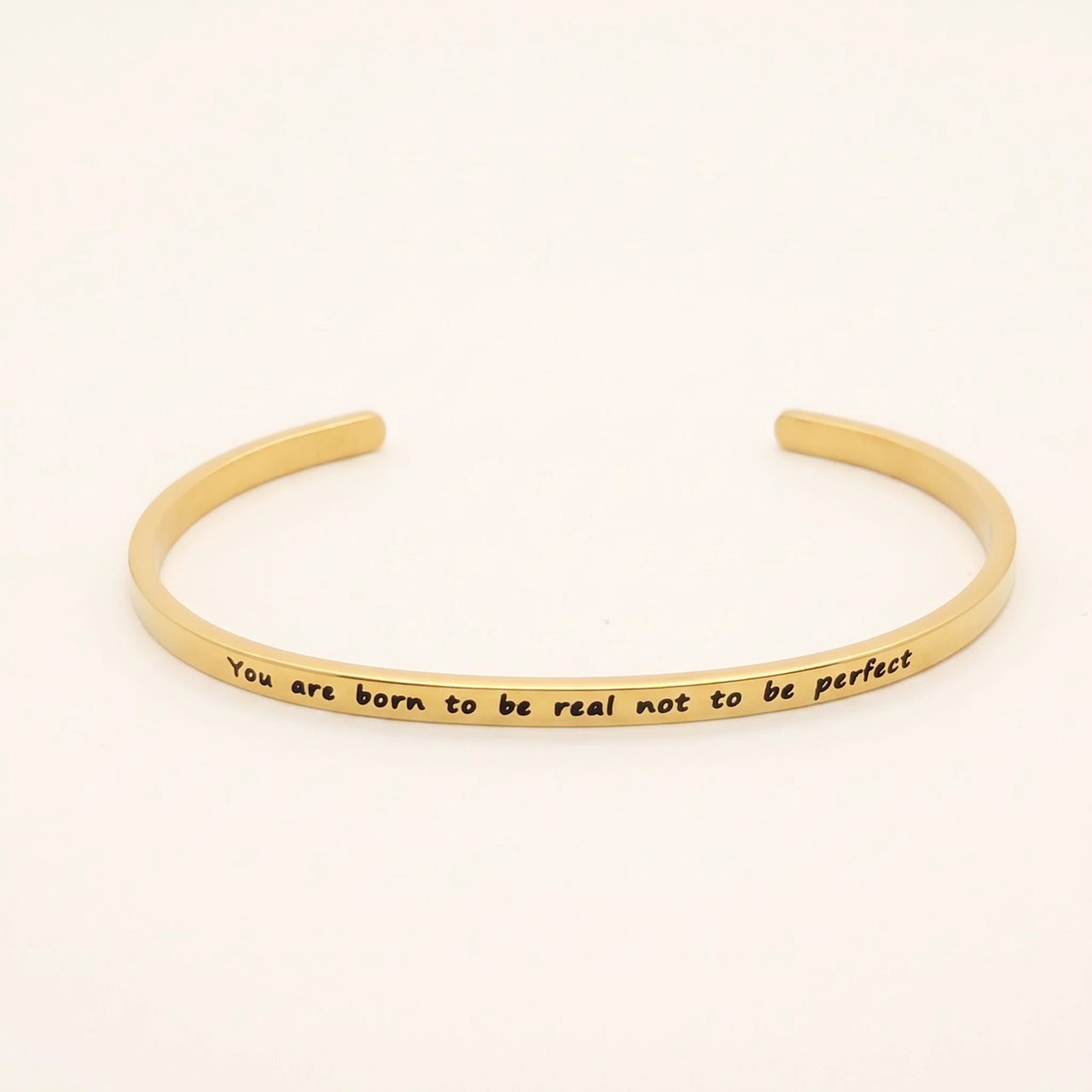 Bracelet message — photo produit sur fond blanc, or | SKU: 9864184-gold