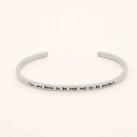 Thumbnail for Bracelet gravé femme — photo produit sur fond blanc, argent | SKU: 9864184-silver