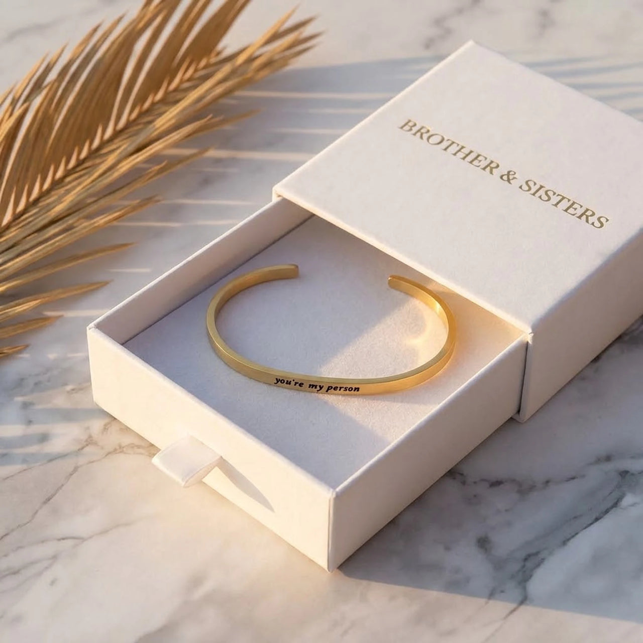 Vriendschapsarmband — in de cadeaudoos, goud | SKU: 8174603-gold-color
