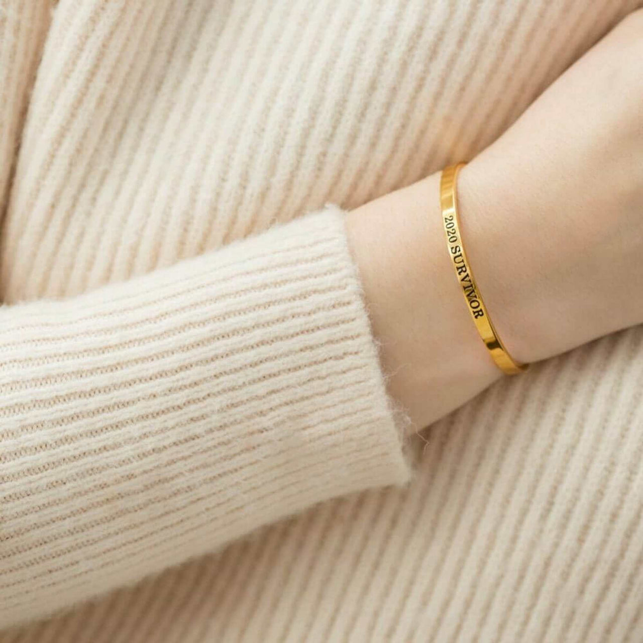 2020 Survivor Bracelet - Quote Bracelet - Mantra Bracelet - Women's Bangle Brother & Sisters