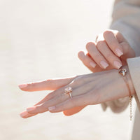 Thumbnail for Bracelet with Joined Rings & Crystals - Women's Bracelet - Rose Gold Bracelet Bracelet Brother & Sisters