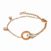 Thumbnail for Bracelet with Joined Rings & Crystals - Women's Bracelet - Rose Gold Bracelet Bracelet Brother & Sisters