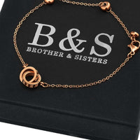 Thumbnail for Bracelet with Joined Rings - Women's Bracelet - Rose Gold Bracelet Bracelet Brother & Sisters
