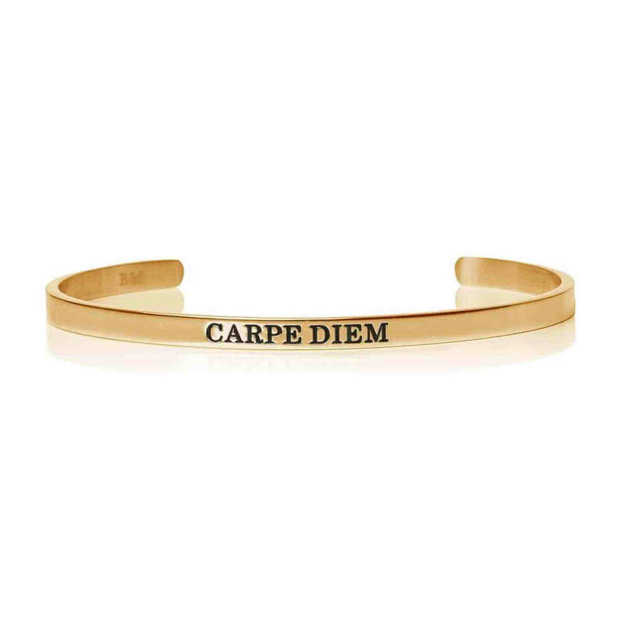 Carpe Diem - Mantra Bracelet - Quote Bracelet - Woman Bracelet Bracelet 18k Gold Brother & Sisters