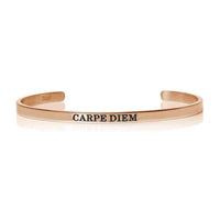 Thumbnail for Carpe Diem - Mantra Bracelet - Quote Bracelet - Woman Bracelet Bracelet 18k Rose Gold Brother & Sisters