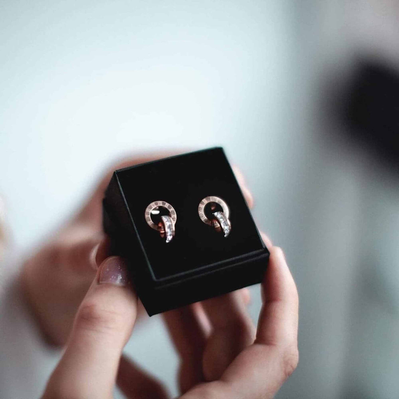 Earrings with Joined Rings - Hoop Earrings - Earrings for Women - Women Earrings Earrings Brother & Sisters